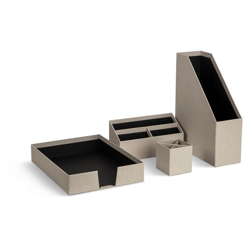 Bigso Kartonasti organizatorji v kompletu 4 ks Hugo Canvas Paper Laminate – Cene