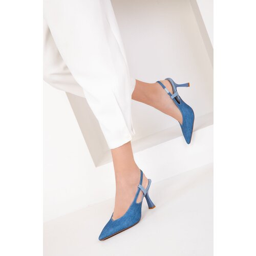 Soho Blue Jeans Women's Classic Heeled Shoes 18821 Cene