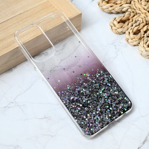 torbica Silikonska Glitter za Samsung A235F Galaxy A23 4G/5G crna Slike