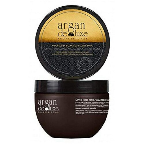 ARGAN DE LUXE Remove Brassines SILVER Mask 250ml - Ljubičasta maska za kosu protiv žutih tonova Slike
