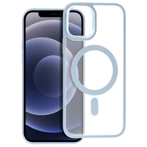 Matte Mag Cover ovitek, združljiv z MagSafe za iPhone 12/ 12 PRO moder Cene