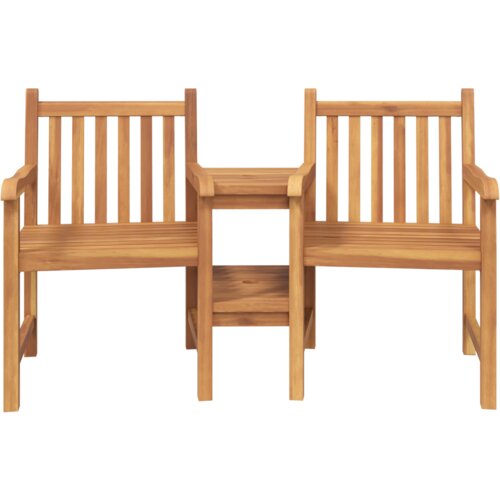 VidaXL Vanjske Stolice Smeđa 152 x 63 x 89 cm Masivna tikovina Slike