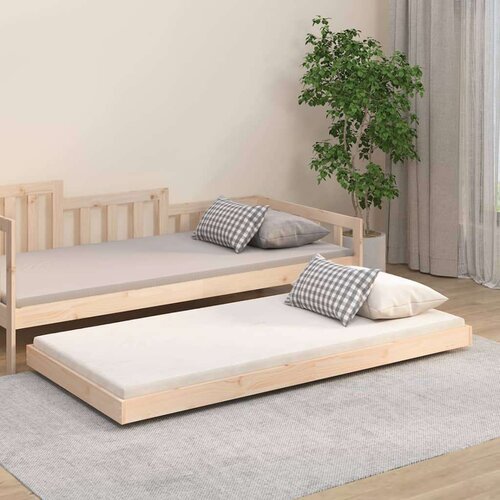 VidaXL Okvir za krevet 90 x 190 cm od masivne borovine Slike
