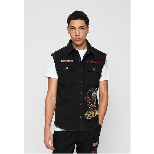Brandit Men&amp;#039;s sleeveless shirt Iron Maiden Vintage black Slike