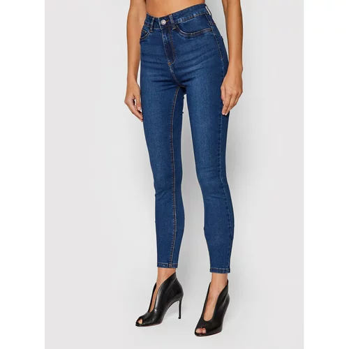 Noisy_May Jeans hlače Callie 27007979 Mornarsko modra Skinny Fit