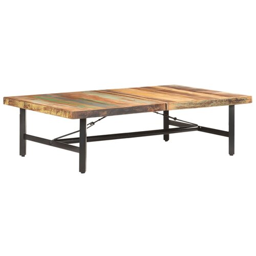  Stolić za kavu 142 x 90 x 42 cm od masivnog obnovljenog drva Slike