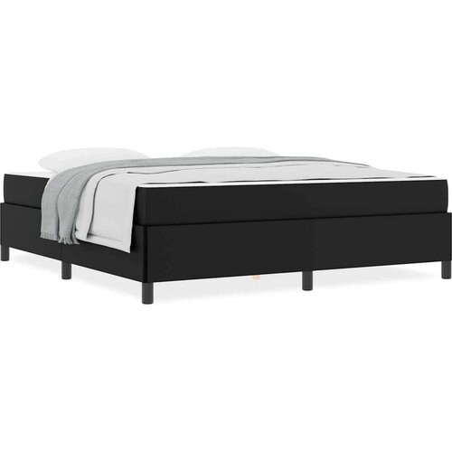 VidaXL Okvir kreveta s madracem Crna 180 x 200 cm Slike
