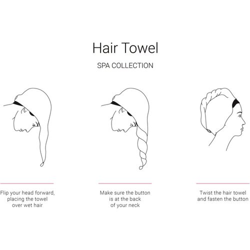 Notino Spa Collection Hair Towel brisača za lase Lilac Slike