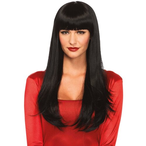 Leg Avenue Bangin Long Straight Wig A2733 Black Cene