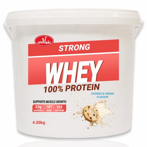 Olympic Strong Whey Protein 100% Cookies & Cream, 4 kg Cene