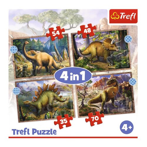 Tref line 34383 4u1 puzzle dino ( T43830 ) Cene
