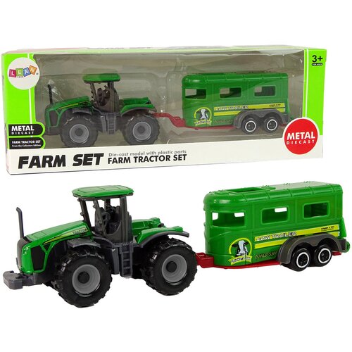 Traktor s prikolico zelena Cene