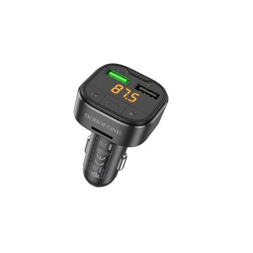 FM transmiter Bluetooth sa USB punjaćem BOROFONE BC43 TF card playback QC3.0 car black Slike