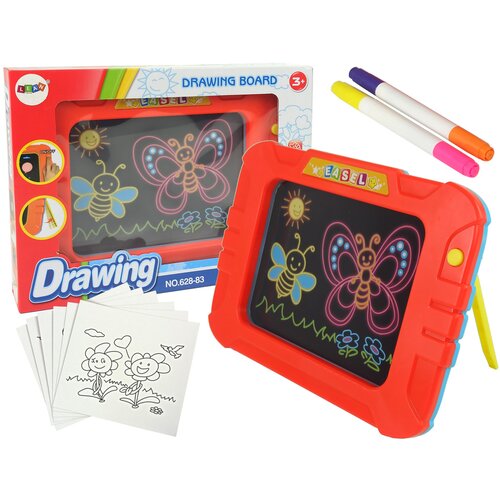  Ploča za crtanje sa flomasterima Drawing - crvena Slike