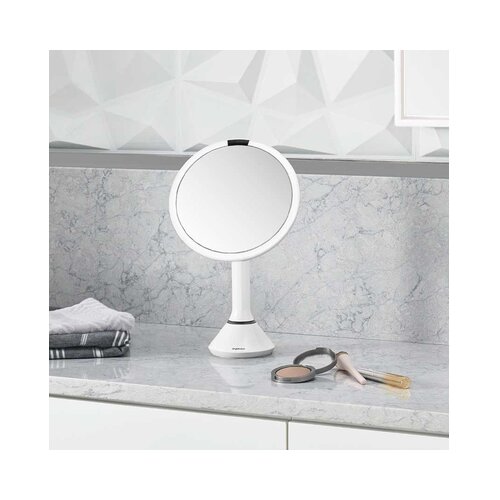 Simplehuman ST3054 20cm-es LED, kozmetično ogledalo, 5x povečava, bela Slike
