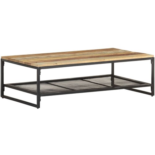 VidaXL Klubska mizica 110x60x35 cm iz trdnega predelanega lesa, (20625253) Slike