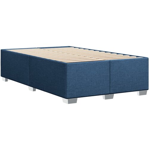  Krevet s oprugama i madracem plavi 120 x 190 cm od tkanine Slike