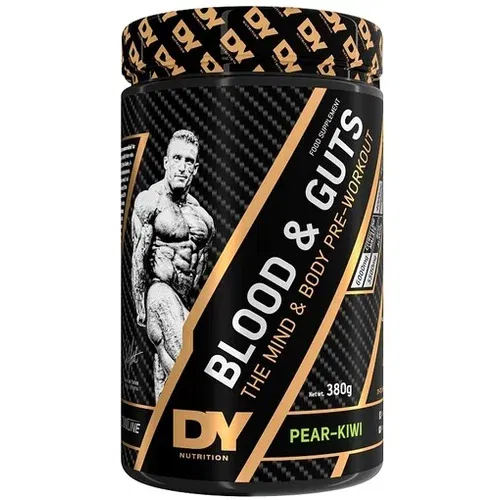 Dy Dorian Yates booster Blood Guts pre-workout, hruška-kivi, 380 g
