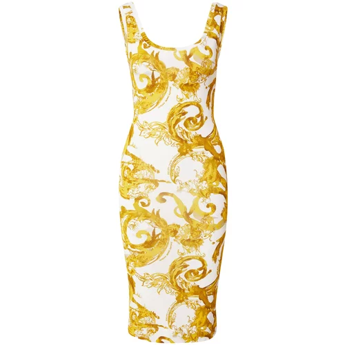 Versace Jeans Couture Ljetna haljina žuta / bijela