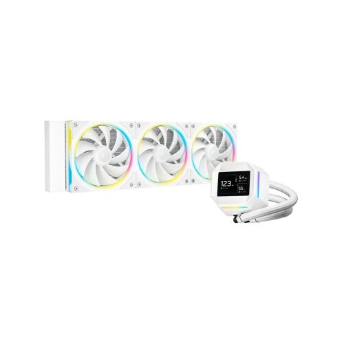 DeepCool Komplet za tekočinsko hlajenje AIO Liquid Cooler LM360 WH, 360mm, LCD, ARGB, bel Cene