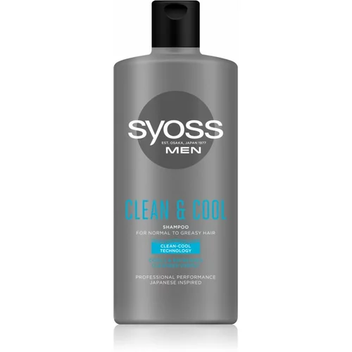 Syoss Men Clean & Cool šampon za normalnu i masnu kosu 440 ml