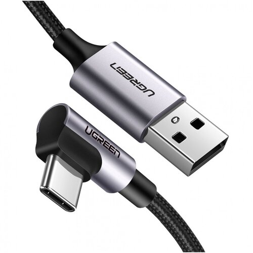 Ugreen polnilni kabel, usb-a na usb-c 90°, 0.9 m, črno siv Cene