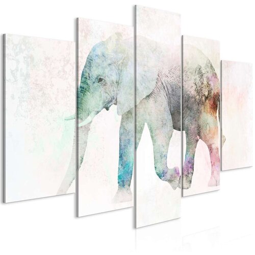  Slika - Painted Elephant (5 Parts) Wide 100x50 Cijene