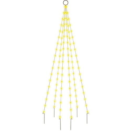  Božićno drvce na stijegu 108 LED žarulja tople bijele 180 cm Slike