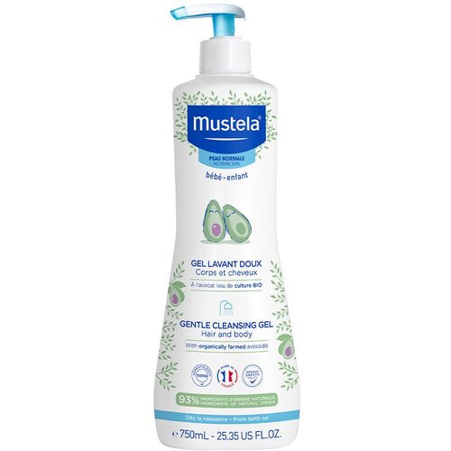 Mustela B&amp;eacute;b&amp;eacute; Bain gel za pranje kose i tijela za djecu 750 ml Slike