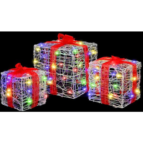 VidaXL Poklonska kutija 3 pcs &amp;Scaron;areni 20 x 20 x 20 cm Akril Slike