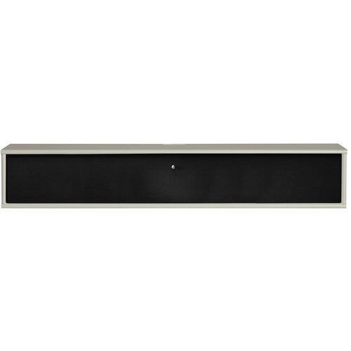 Hammel Furniture Crna/bež TV komoda 133x22 cm Mistral – Cijene