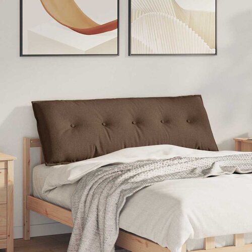 vidaXL Poglavni vzglavnik Rjava 140 x 19 x 50 cm blago Cene
