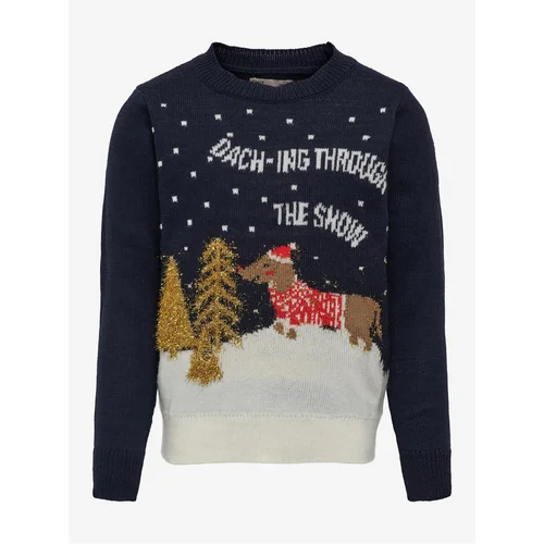 Only Dark blue girls' Christmas sweater Xmas - Girls