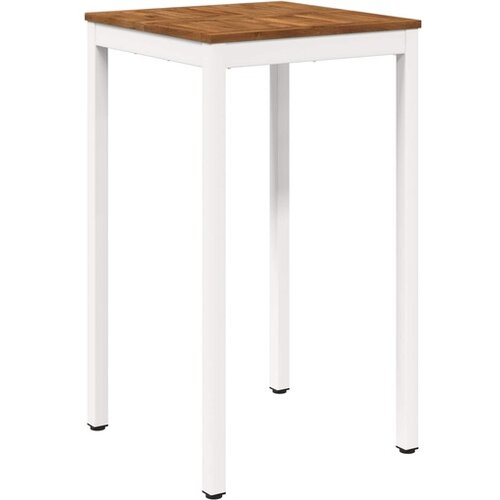 vidaXL Stol za bar u vrtu NAARDEN Prirodna i bijela 60 x 60 5 x 105 cm - Prirodna i bijela 60 x 60 5 x 105 cm Cene