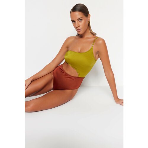 Trendyol swimsuit - Brown - Plain Slike
