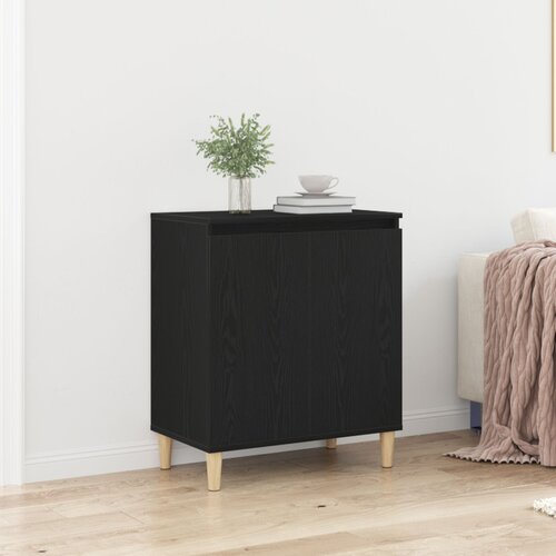 VidaXL Sideboard Crni hrast Konstruirano drvo Srednji Slike