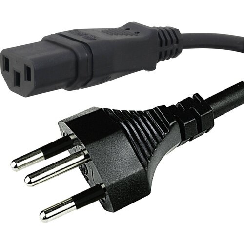 Hawa Priključni kabel za hladne naprave [ &scaron;vicarski vtič - IEC vtičnica C14] črni 2 m 1008243, (20414221) Cene