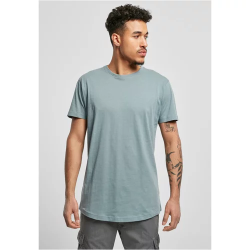 Urban Classics Plus Size Long T-shirt in the shape of dust blue