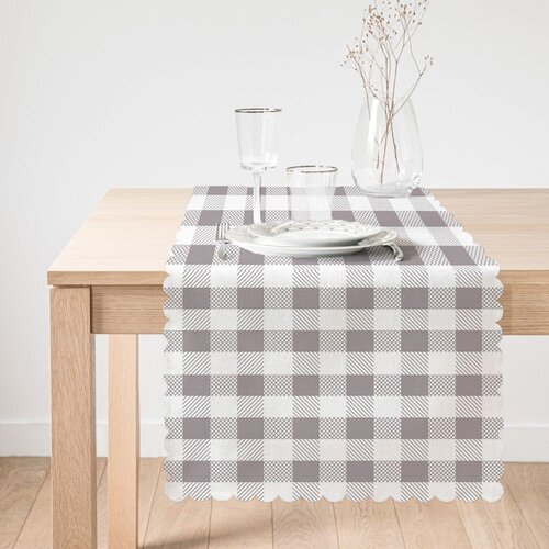 Minimalist Cushion Covers Namizni tekač Gray Flannel, 45 x 140 cm Cene