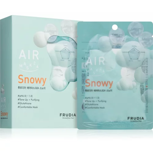 Frudia AIR Snowy maska iz platna za poenotenje tona kože 10x25 ml