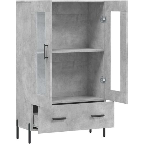 Visoka komoda boja betona 69 5 x 31 x 115 cm konstruirano drvo Slike