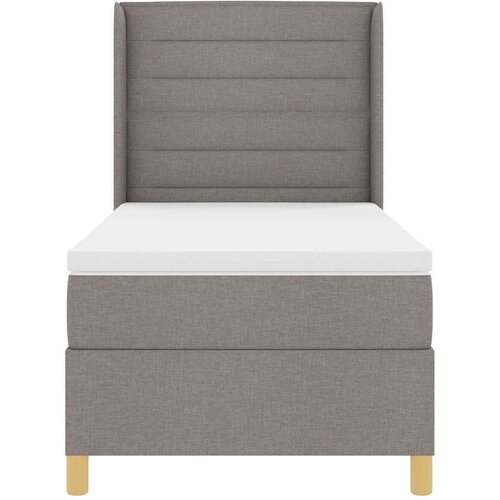 Box spring krevet Sivo-smeđa 90 x 200 cm tkanina Slike