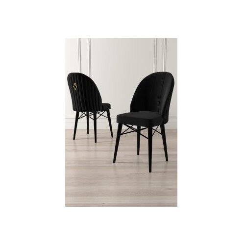 Hanah home Ritim set stolica, 44x96x42 cm, 4 dijela, crna Cene