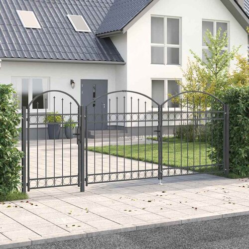  Vrata Ograde za Vrt s Arhivnim Vrh Assen Siva 400 x 100 cm Cijene