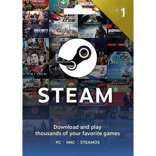 Steam Gift Card Steam Wallet Gift Card 1 EUR Steam Key EUROPE Cene