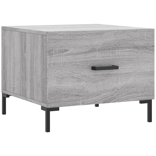 Maison Chic Klubska mizica - kavna mizica - Nizka mizica siva sonoma 50x50x40 cm inženirski les, (21752410) Cene