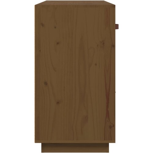  Komoda smeđa boja meda 100 x 40 x 75 cm od masivne borovine Slike