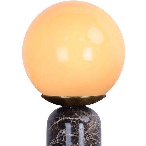 Leitmotiv Tamno smeđa mramorna stolna lampa (visina 38 cm) Lazio Sphere &amp;ndash; Slike