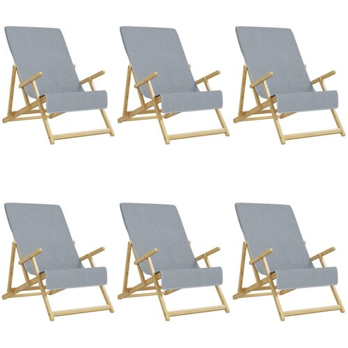  Ručnici za plažu 6 kom sivi 60 x 135 cm od tkanine 400 GSM Slike