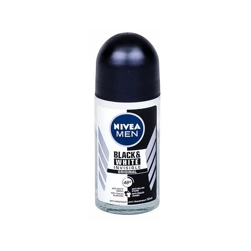 Nivea Men Invisible For Black & White Original roll-on antiperspirant 50 ml za moške